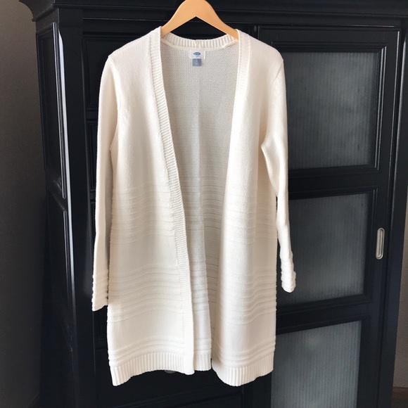 old navy cream cardigan